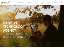 Tablet Screenshot of plus-two.com